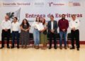 Entrega Carmen Lilia 200 escrituras gratuitas a familias de NLD