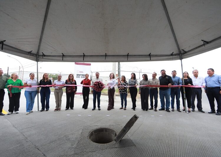 Entrega Carmen Lilia obras de infraestructura hídrica y urbana al sur de NLD