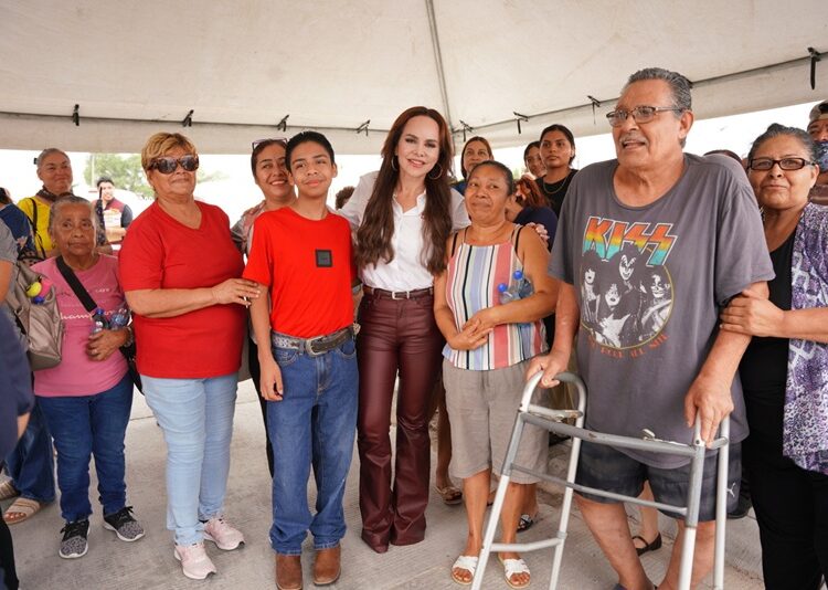 Entrega Carmen Lilia obras de infraestructura hídrica y urbana al sur de NLD