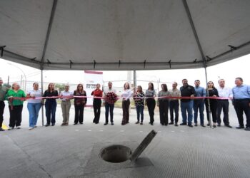 Entrega Carmen Lilia obras de infraestructura hídrica y urbana al sur de NLD