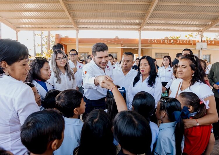 Entrega el alcalde Beto Granados, aula en Escuela Primaria “Justo Sierra”