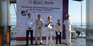 Fortalecen en Tamaulipas creación de arrecifes artificiales con hundimiento del ex buque Onjuku