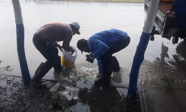 Fuertes lluvias acumulan 2.5 pulgadas de agua en Matamoros
