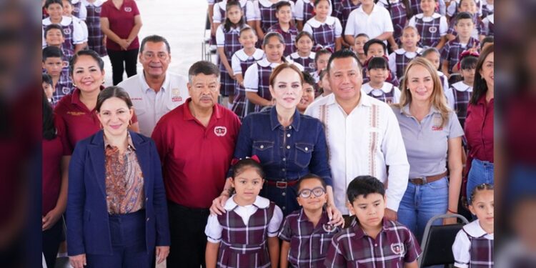 Impulsa Carmen Lilia infraestructura educativa en presscolar, primaria y secundaria