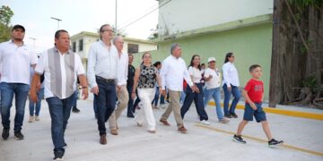Inaugura Armando Martínez más obras de pavimentación en Altamira