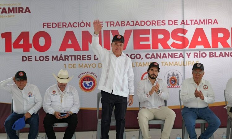 Refrenda Armando Martínez compromiso con el sector obrero