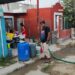 Reparte COMAPA Altamira agua en pipas en sectores con baja presión
