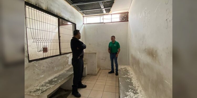 Supervisan celdas municipales en Ciudad Victoria para garantizar condiciones dignas de detención