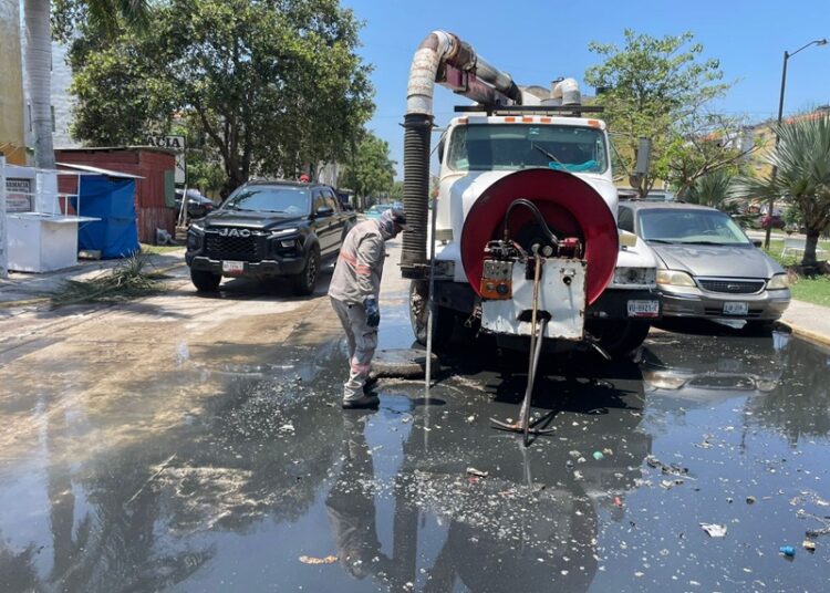 COMAPA Altamira optimiza operatividad de la red de drenaje