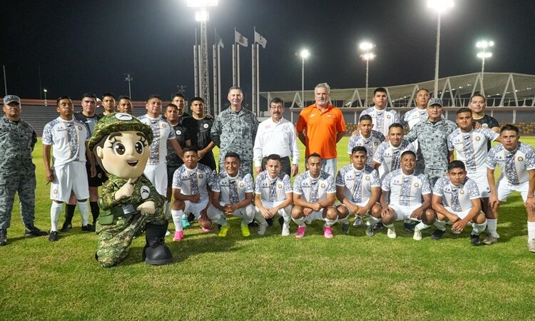 Celebran partido amistoso Correcaminos UAT Premier y Guardia Nacional