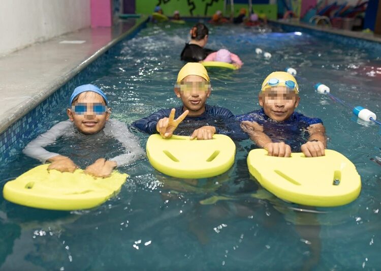 Continúan niños de la Casa Hogar del Niño Matamorense con sus clases de natación