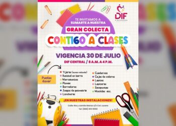 DIF Matamoros invita a sumarse a la colecta de útiles escolares “Contigo a Clases”