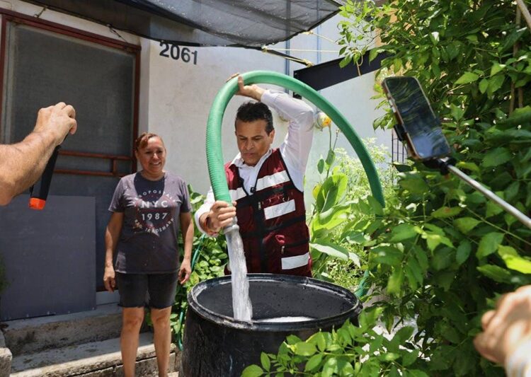 Encabeza Gattás operativo ‘emergente de abasto de agua’ en Victoria