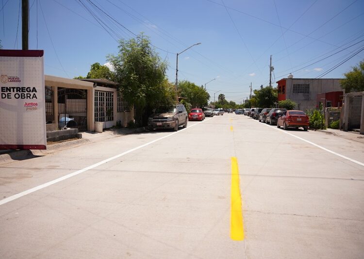 Gobierno de Carmen Lilia beneficia a familias de Los Olivos 1 y 2 con vialidades renovadas
