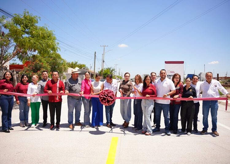 Gobierno de Carmen Lilia beneficia a familias de Los Olivos 1 y 2 con vialidades renovadas