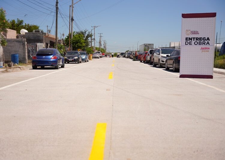 Gobierno de Carmen Lilia beneficia a familias de Los Olivos 1 y 2 con vialidades renovadas