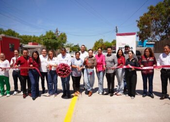 Gobierno de Carmen Lilia beneficia a familias de Los Olivos 1 y 2 con vialidades renovadas