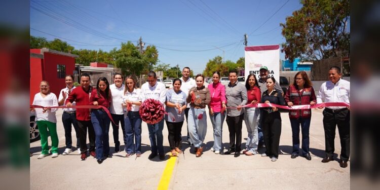 Gobierno de Carmen Lilia beneficia a familias de Los Olivos 1 y 2 con vialidades renovadas