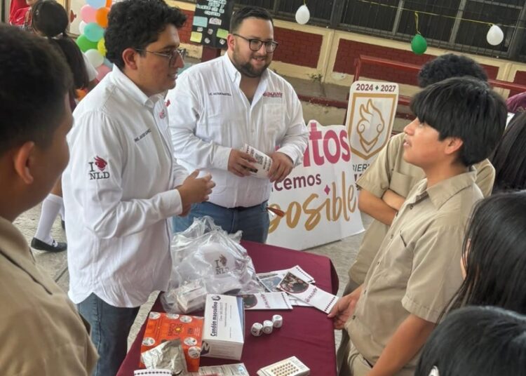 IMJUVE promueve la paz y la prevención de adicciones entre estudiantes de la Secundaria No. 4