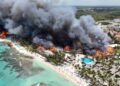 Desalojan a turistas por incendio en hotel de República Dominicana