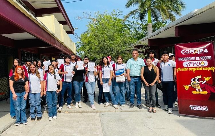 Más escuelas se unen a la campaña de recolección de ‘Aceite Vegetal Usado’