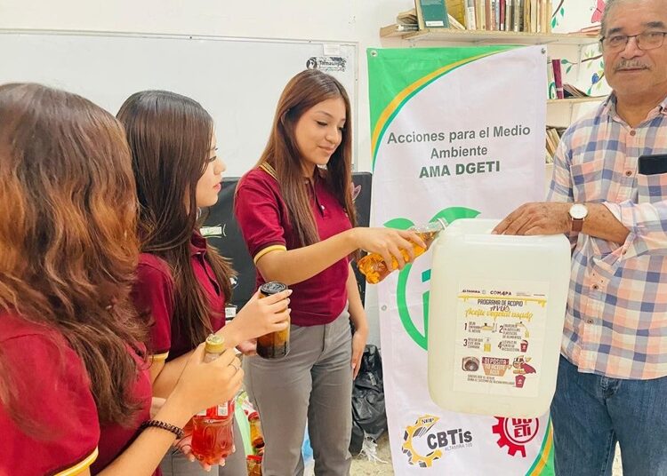 Más escuelas se unen a la campaña de recolección de ‘Aceite Vegetal Usado’