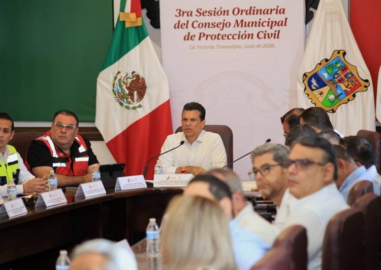 Preside Lalo Gattás Consejo de PC para reforzar estrategias por intensas lluvias