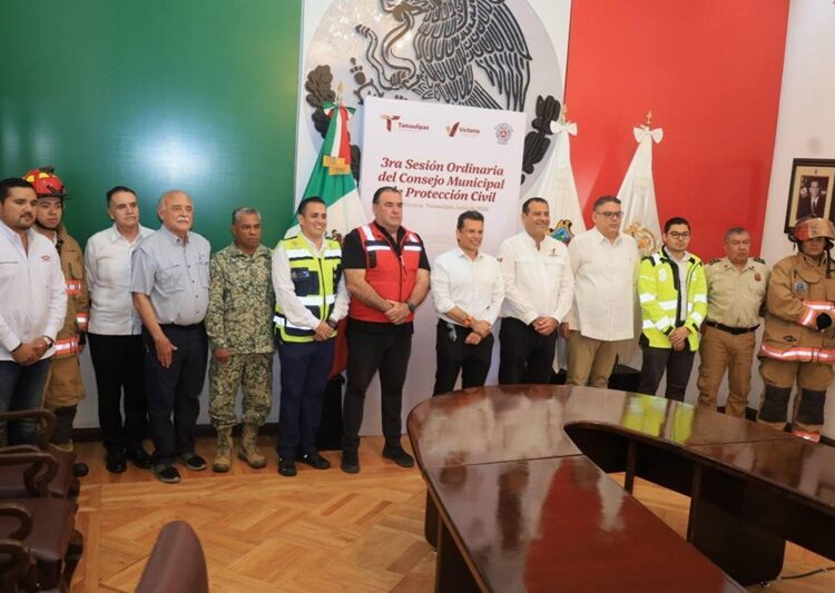Preside Lalo Gattás Consejo de PC para reforzar estrategias por intensas lluvias