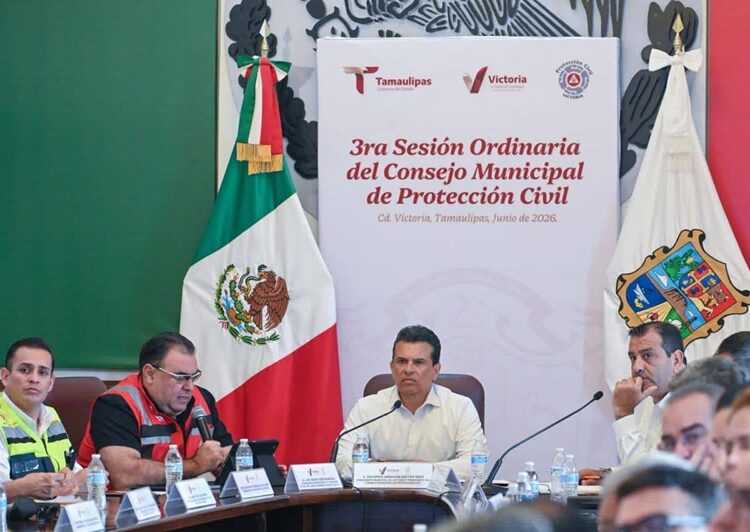 Preside Lalo Gattás Consejo de PC para reforzar estrategias por intensas lluvias