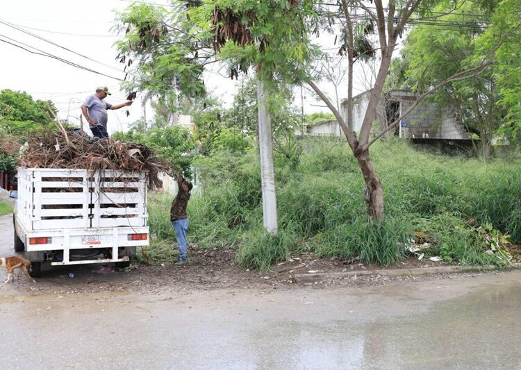 Recorre y supervisa Lalo Gattás operativo de limpieza en puntos de recolección de basura