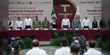 Participa rector de la UAT, Dámaso Anaya, en la instalación del Puesto de Comando Interinstitucional contra Ciclones